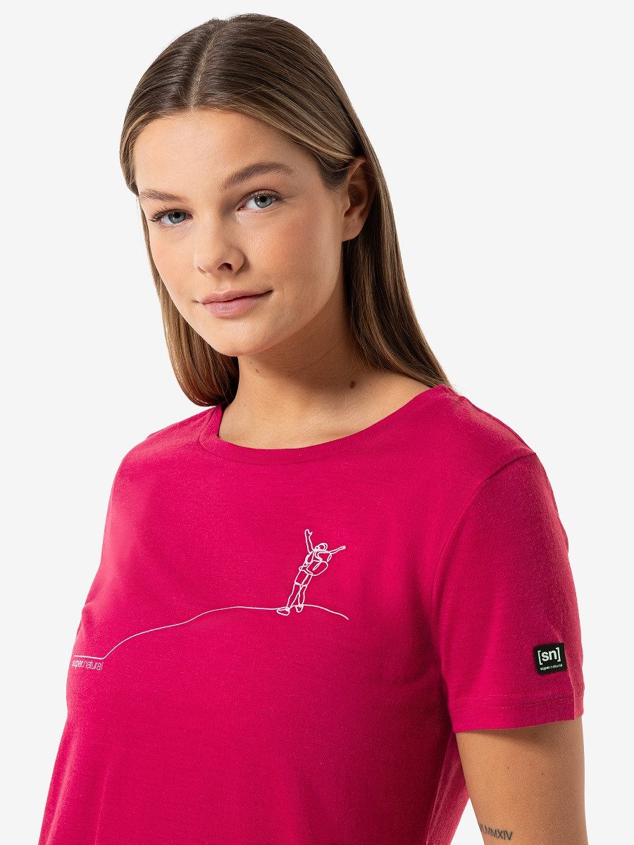 SUPER.NATURAL Print-Shirt Merino T-Shirt W GIPFELGLÜCK günstig online kaufen