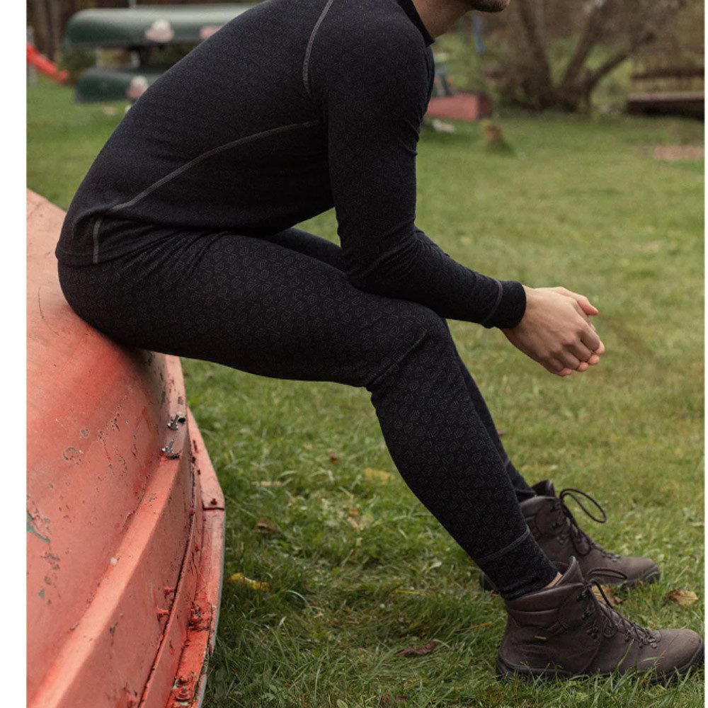Termozeta Trainingstights Thermowave - Herren Merino dicke XTREME Pant Hose, black