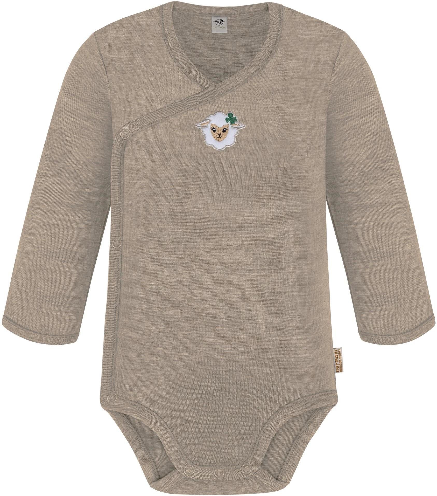 Langarmwickelbody Baby Merino Wickelbody Langarm Kaitaia