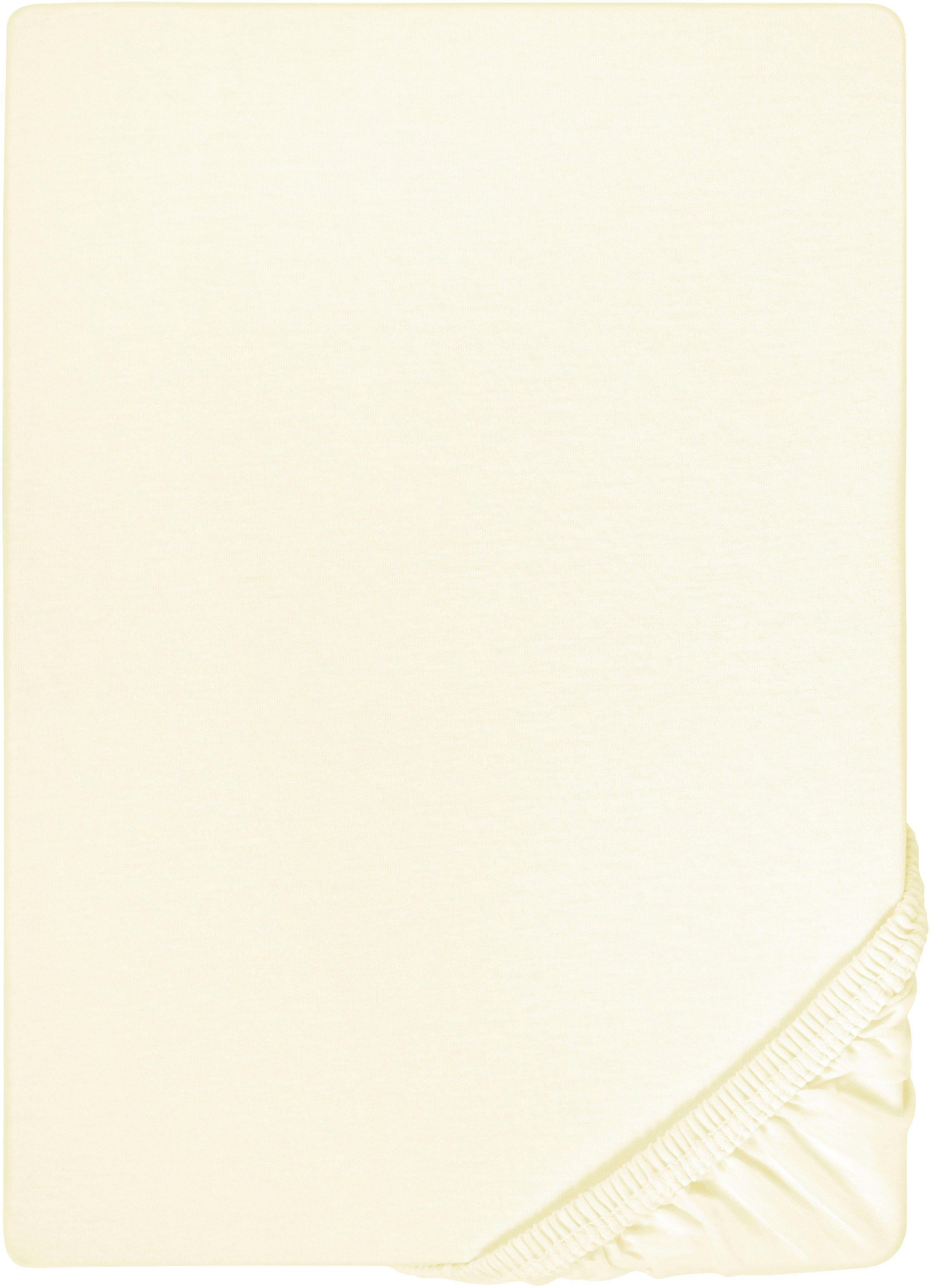 Biberna Spannbettlaken Conny, Jersey-Elasthan, Gummizug: rundum, (1 Stück), günstig online kaufen