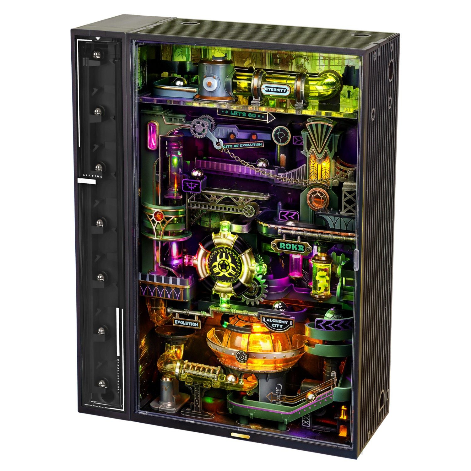 ROKR 3D-Puzzle Marble-Run "Alchemy City", Puzzleteile