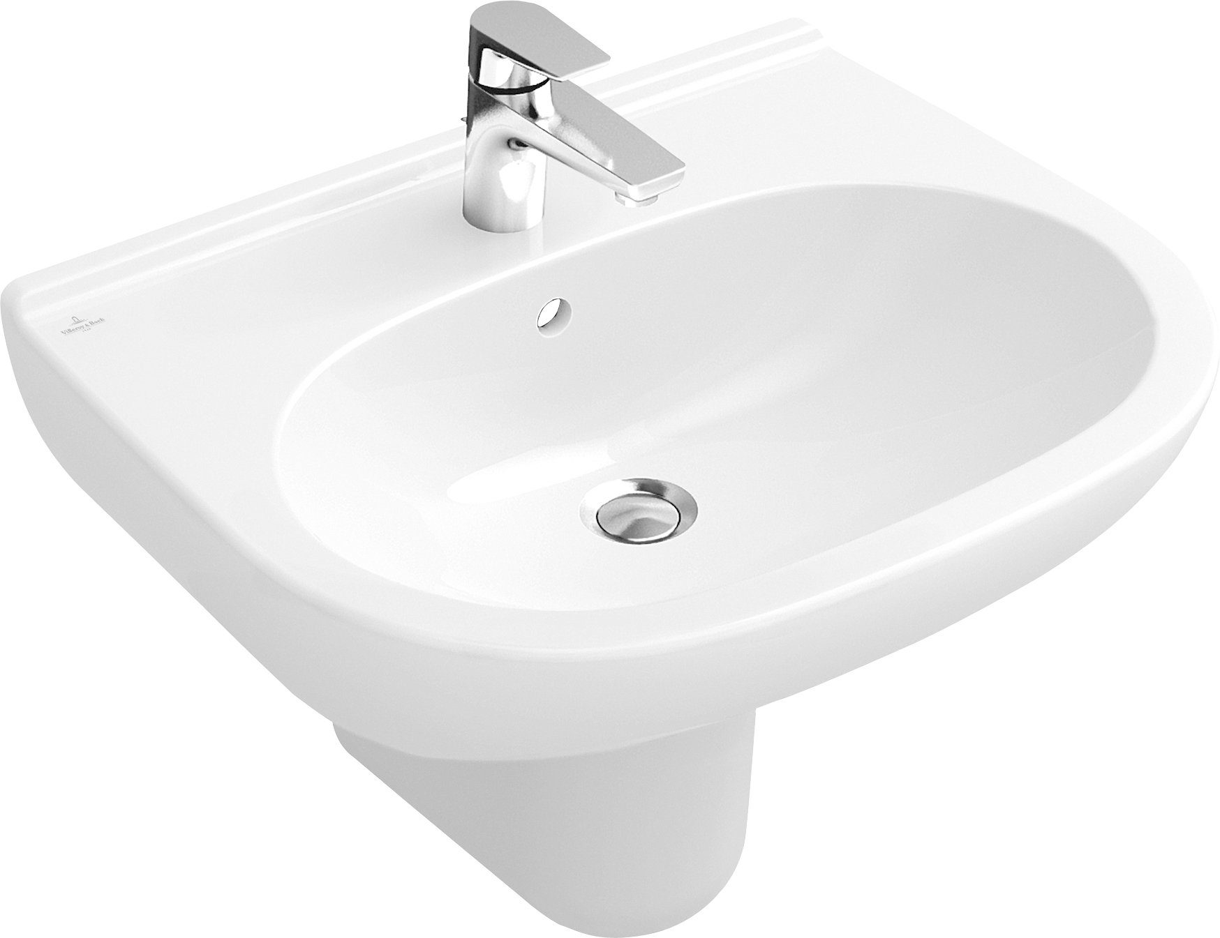 Villeroy & Boch Waschbecken »O.novo«, mit CeramicPlus Beschichtung und ...