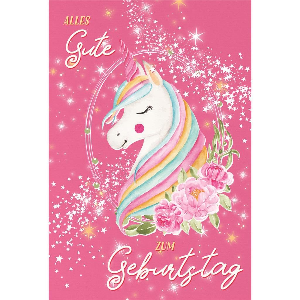 Grußkarten Geburtstag - Glückwunschkarte im Format 11,5 x 17 cm mit Umschlag