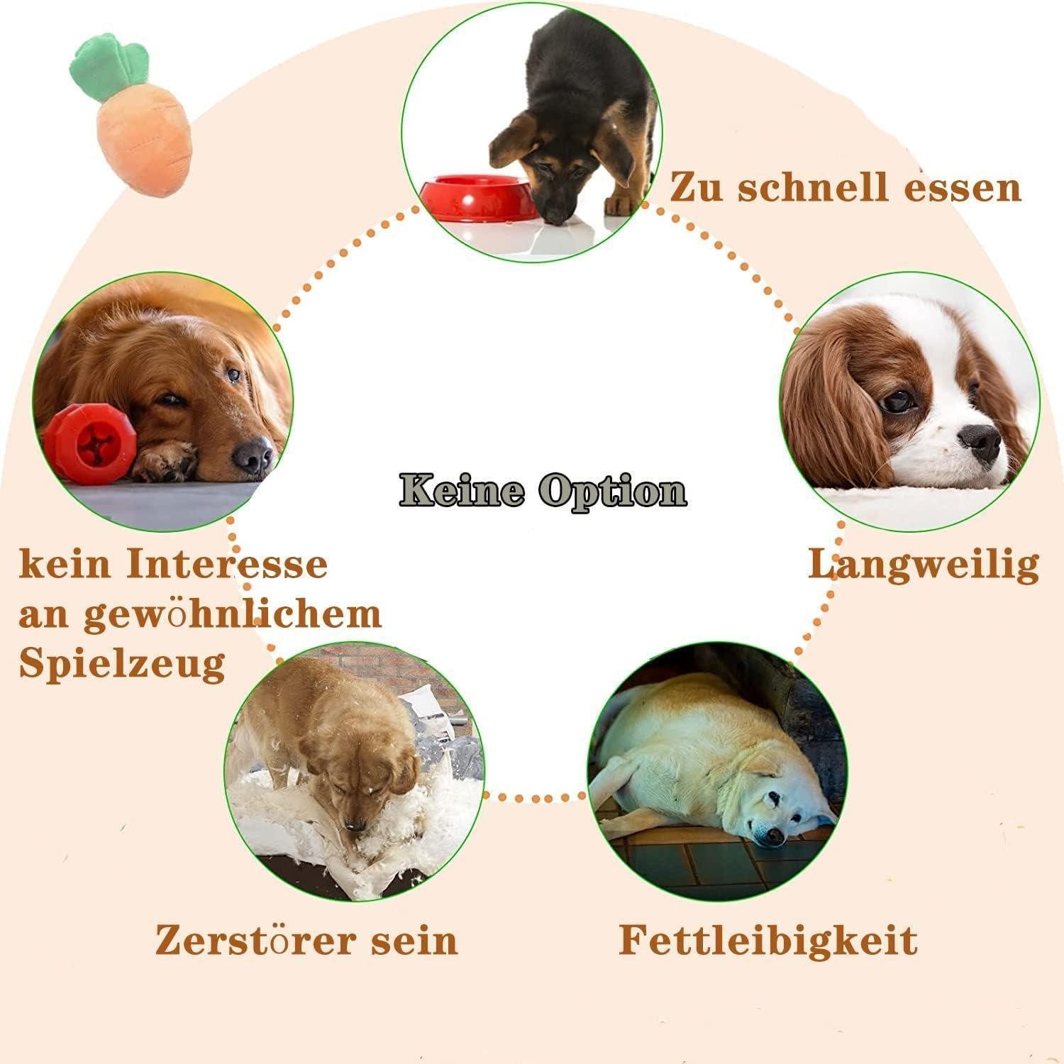 Celawork Schnüffelteppich Intelligenzspielzeug Hund Interaktives Schnüffelteppich Hunde Gemüse