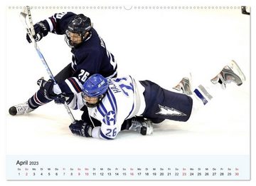 CALVENDO Wandkalender Eishockey. Dynamik, Athletik und Präzision! (Premium, hochwertiger DIN A2 Wandkalender 2023, Kunstdruck in Hochglanz)