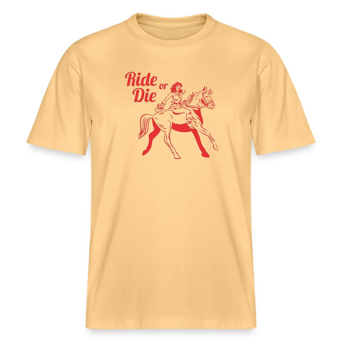 T-Shirt Ride Or Die Best Friends Western Cowboy Relaxed Fit Unisex T-Shirt