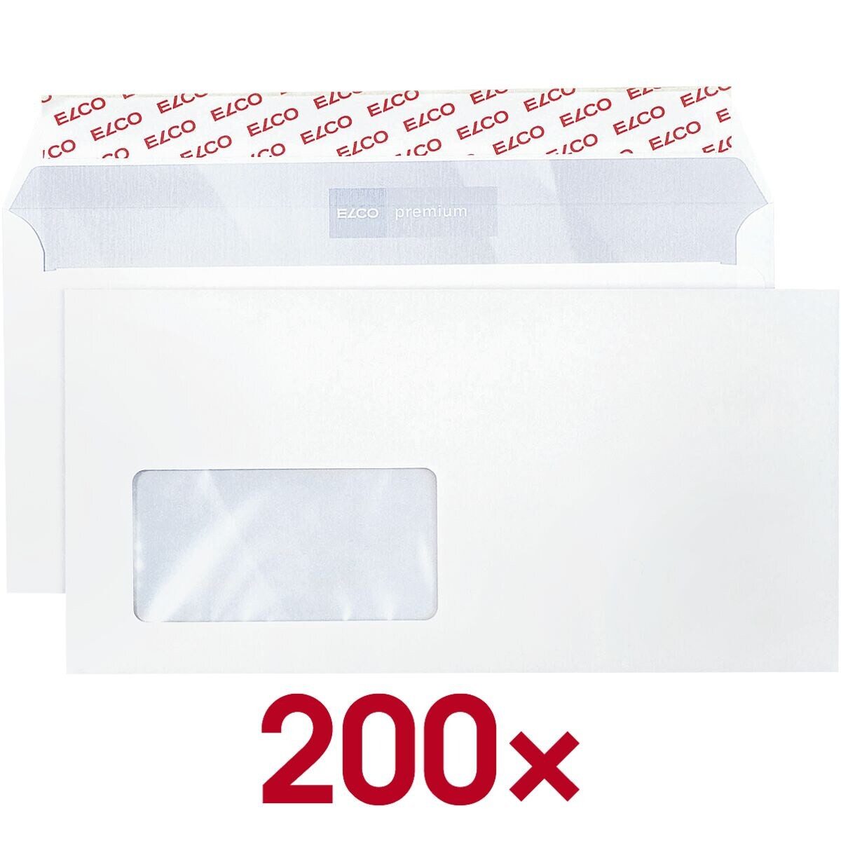 ELCO Briefumschlag, DIN lang PLUS, mit Fenster
