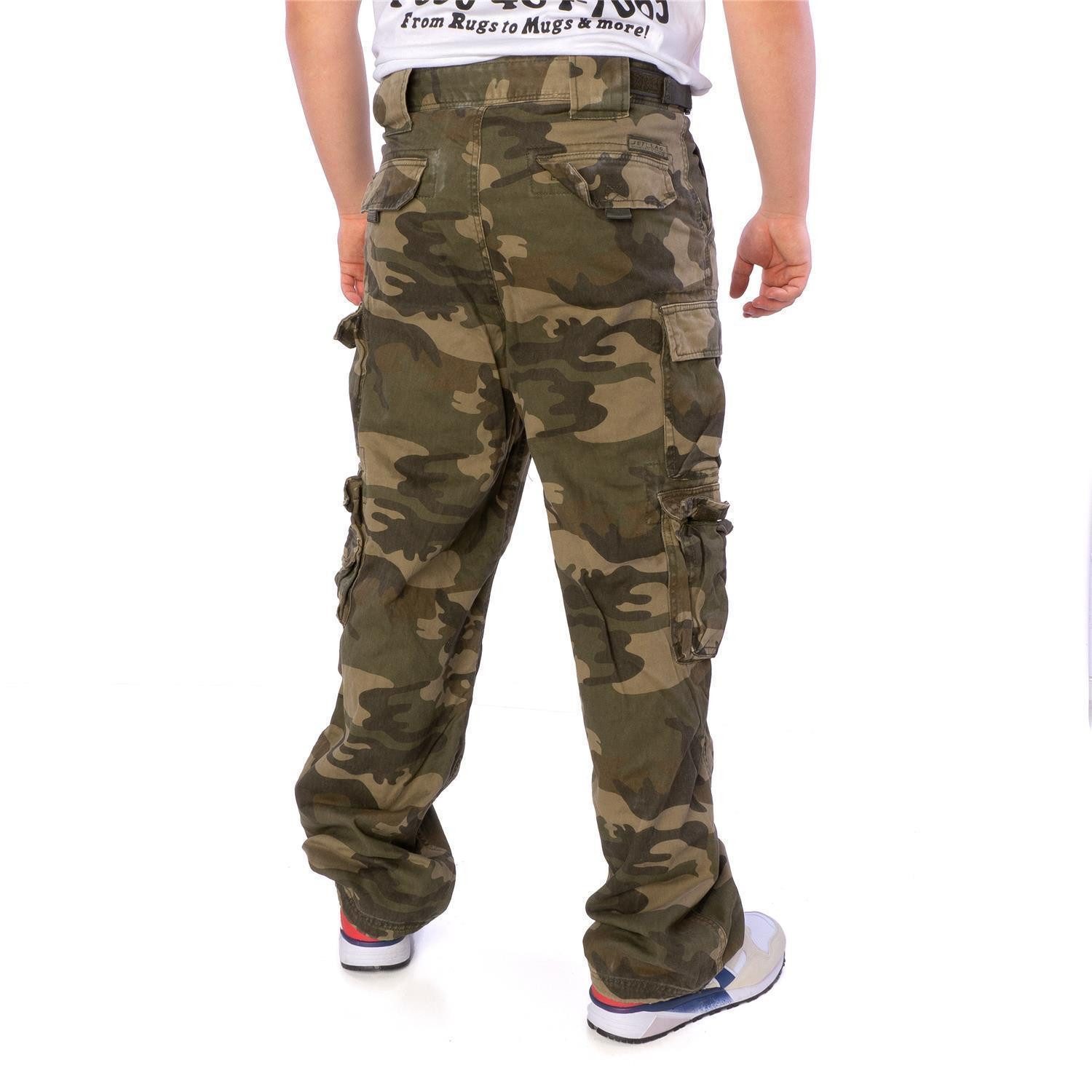 Jet Lag Cargohose Hose Jet Lag 007 twill dark camouflage