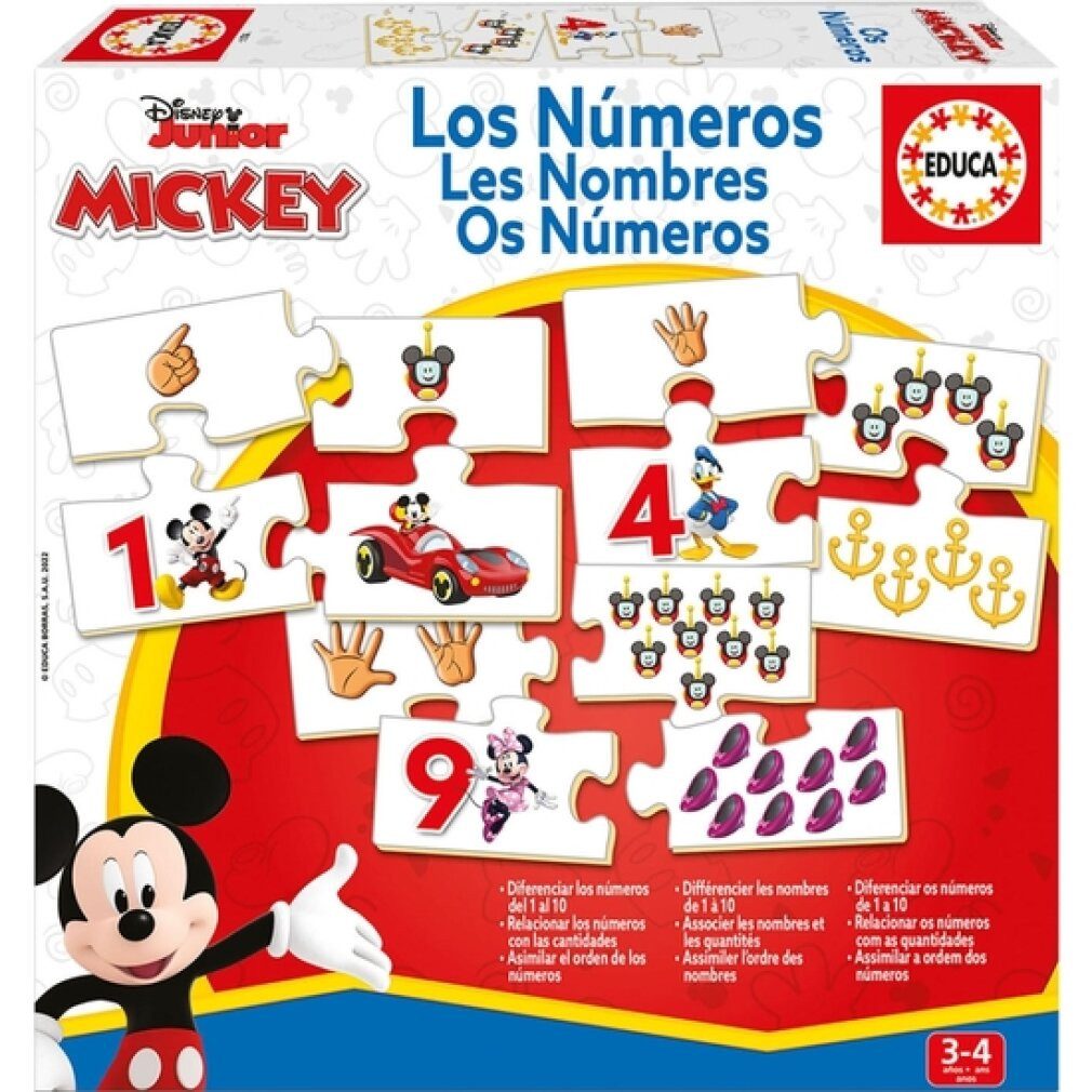 Educa Spiel Tischspiel Disney Junior Los Números