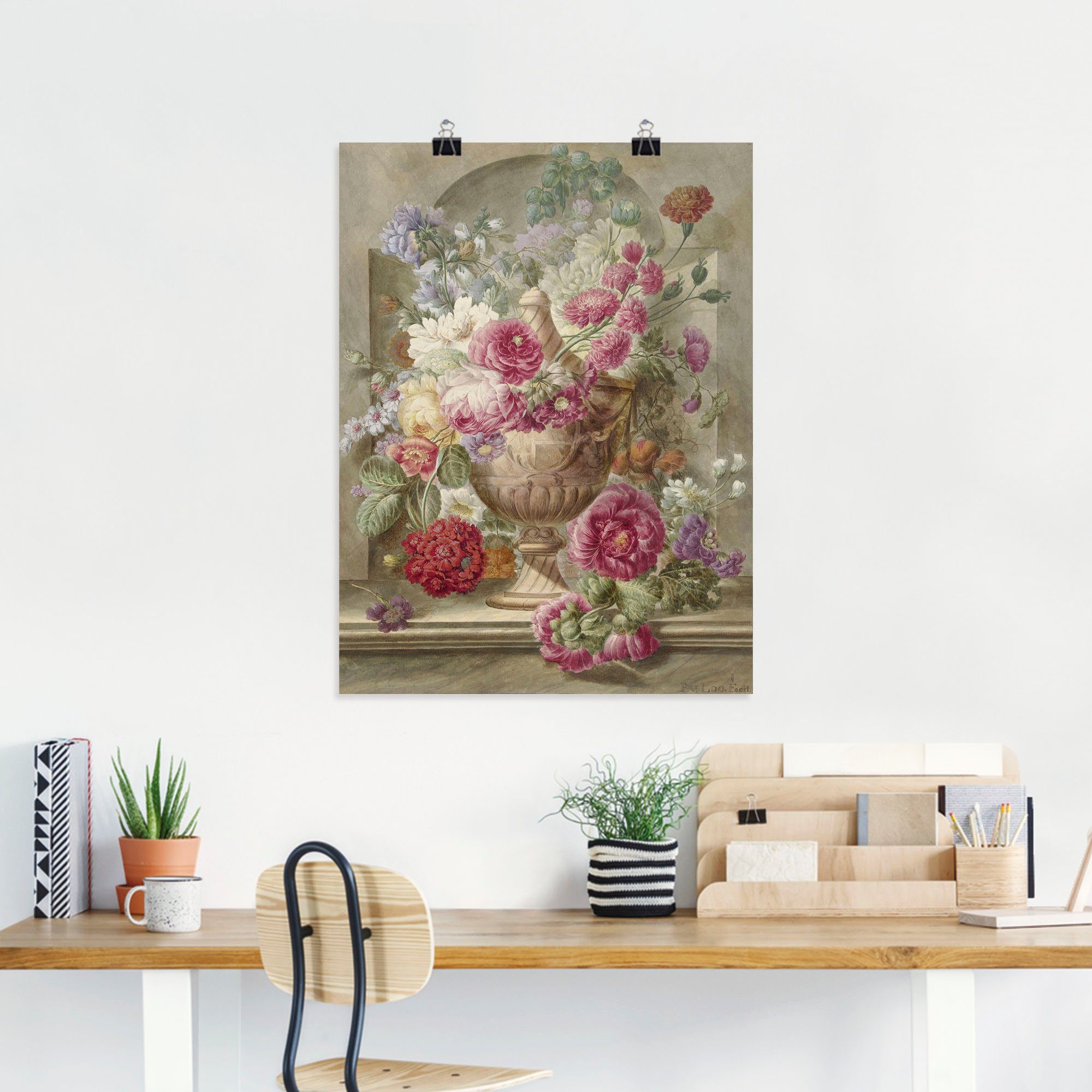 Vase oder St), Wandbild Arrangements (1 Artland versch. Alubild, Größen Poster in als Leinwandbild, Wandaufkleber Blumen., mit