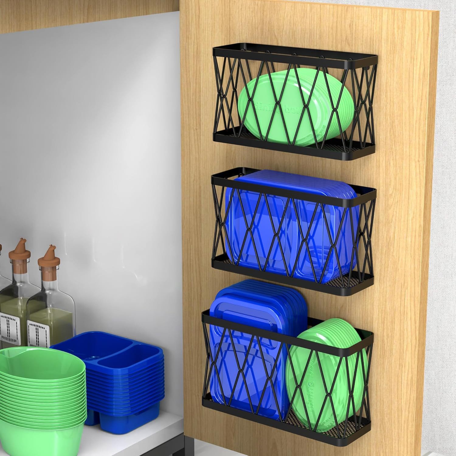 Refined Living Küchenorganizer-Set 3/6er-Set Klebe-Wandregale für günstig online kaufen