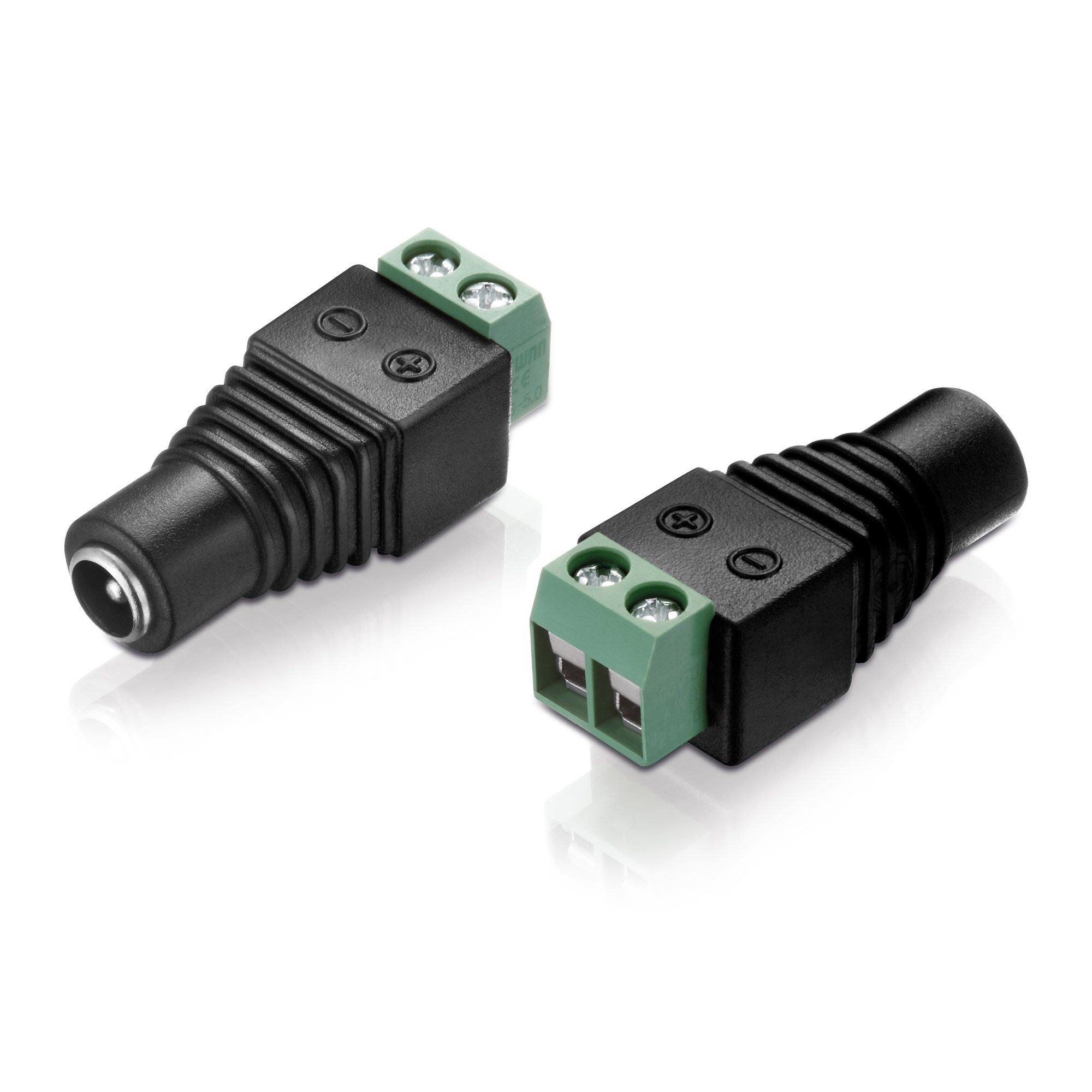 adaptare adaptare 93522 Niedervolt Adapter (Terminalblock 2-polig DC-Hohlbu Stromkabel auf