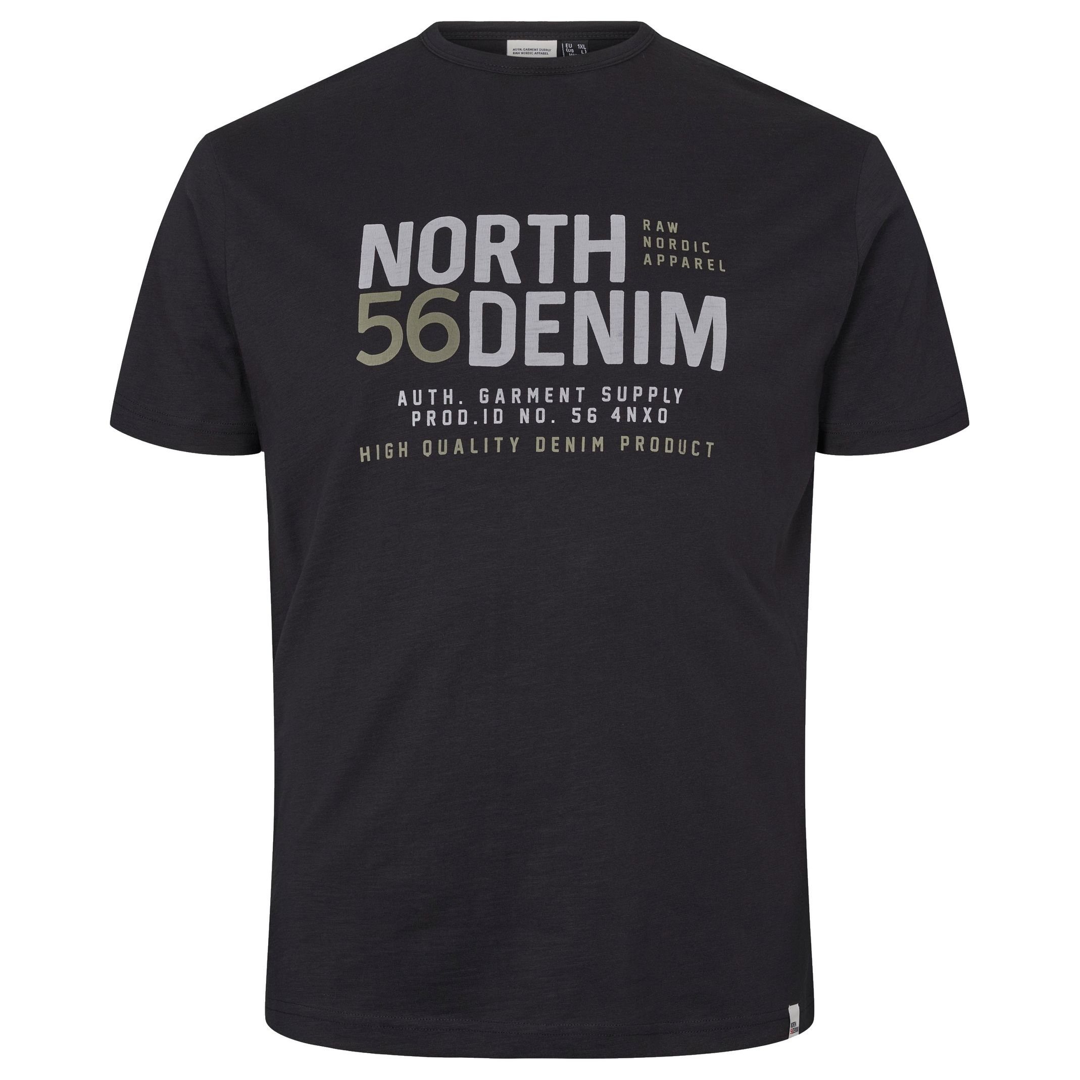 north 56 4 Rundhalsshirt Kurzarm Shirt von North 56Denim, schwarz