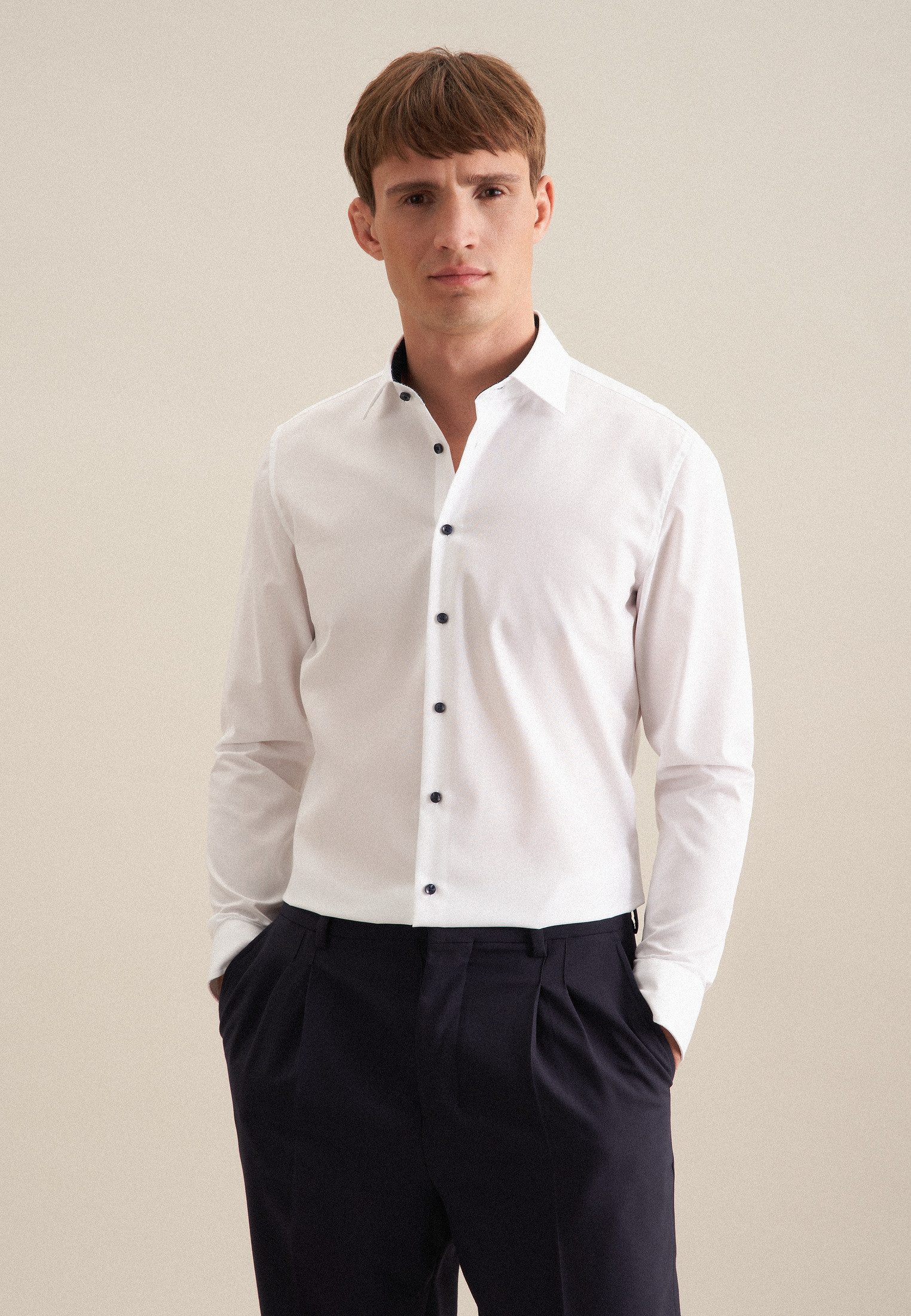 seidensticker Businesshemd Schwarze Rose X-Slim 1/1 Kentkragen Uni günstig online kaufen