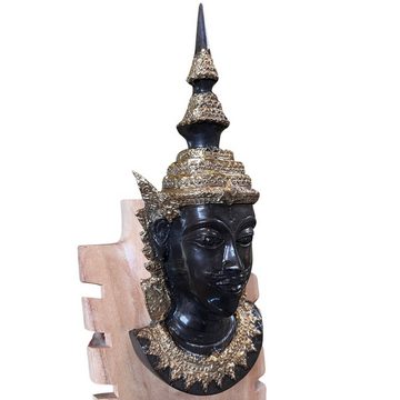 Asien LifeStyle Buddhafigur Thailändischer Tempelwächter Kopf Bronze Maske