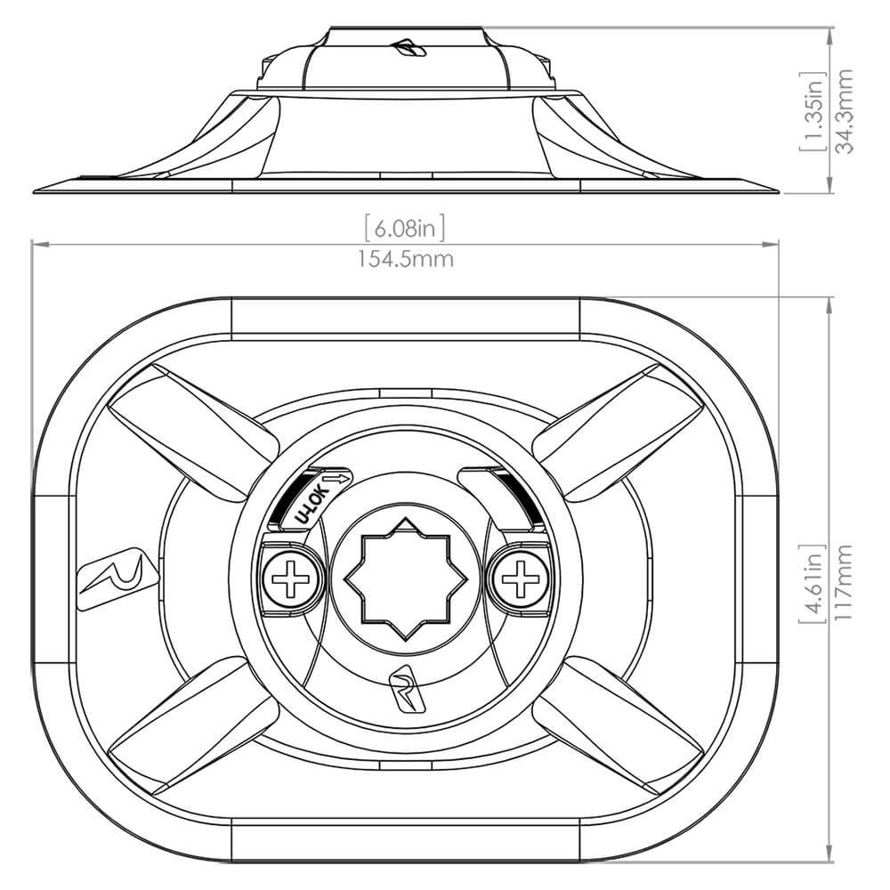 Railblaza Schlauchboot Railblaza Ribport mit Sternhalterung für Schlauchboote
