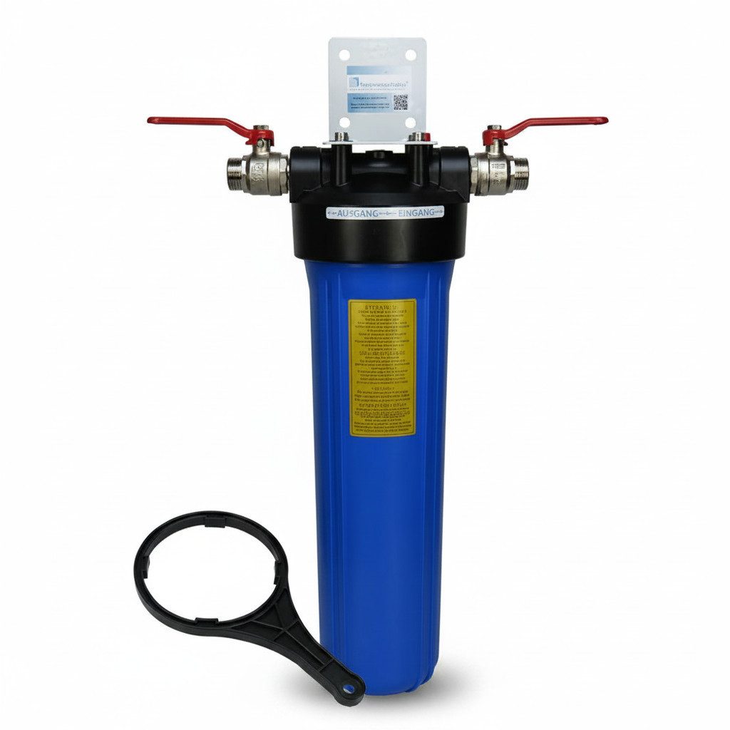 Trinkwasserladen Vorfilter, Hauswasserfilter Gehäuse 20" Big Blue Sediment/Eisen