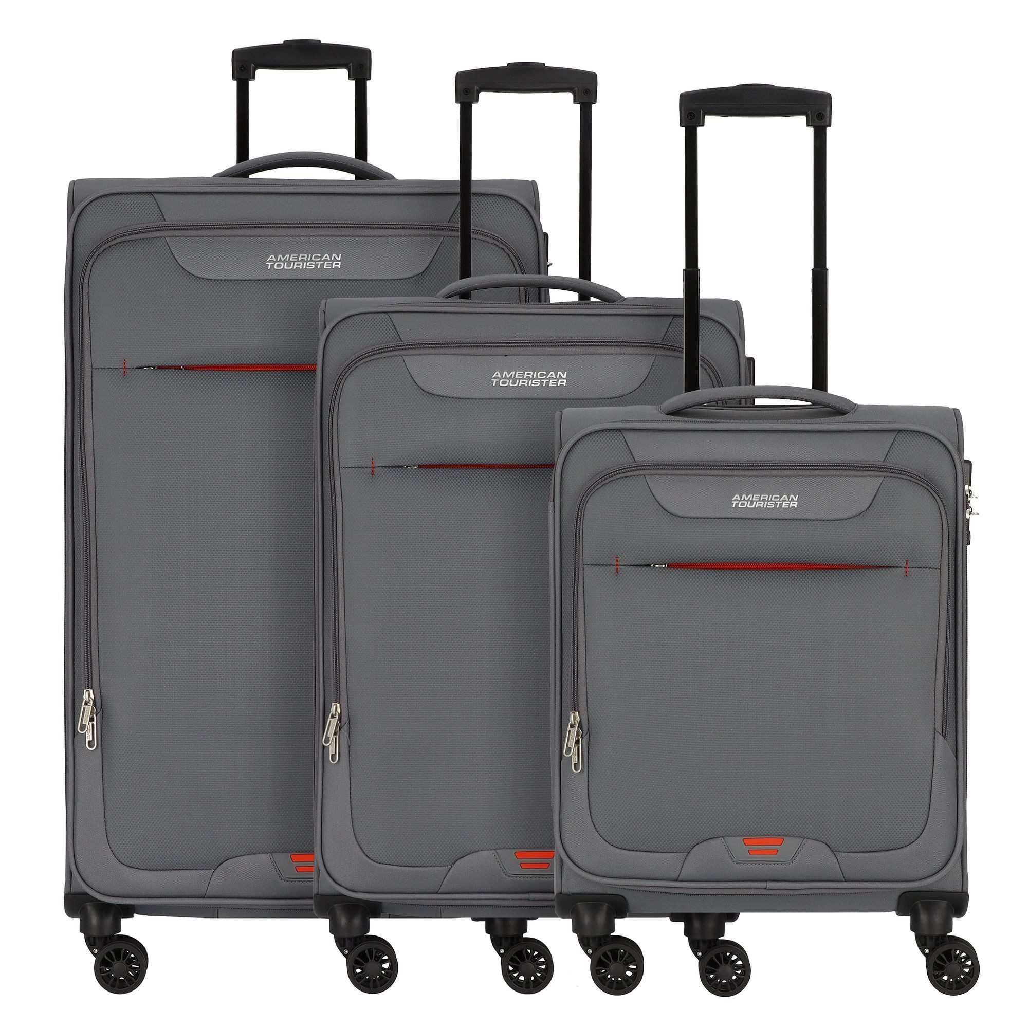 American Tourister® Trolleyset Street Roll, 4 Rollen, (3-teilig, 3 tlg), Polyester