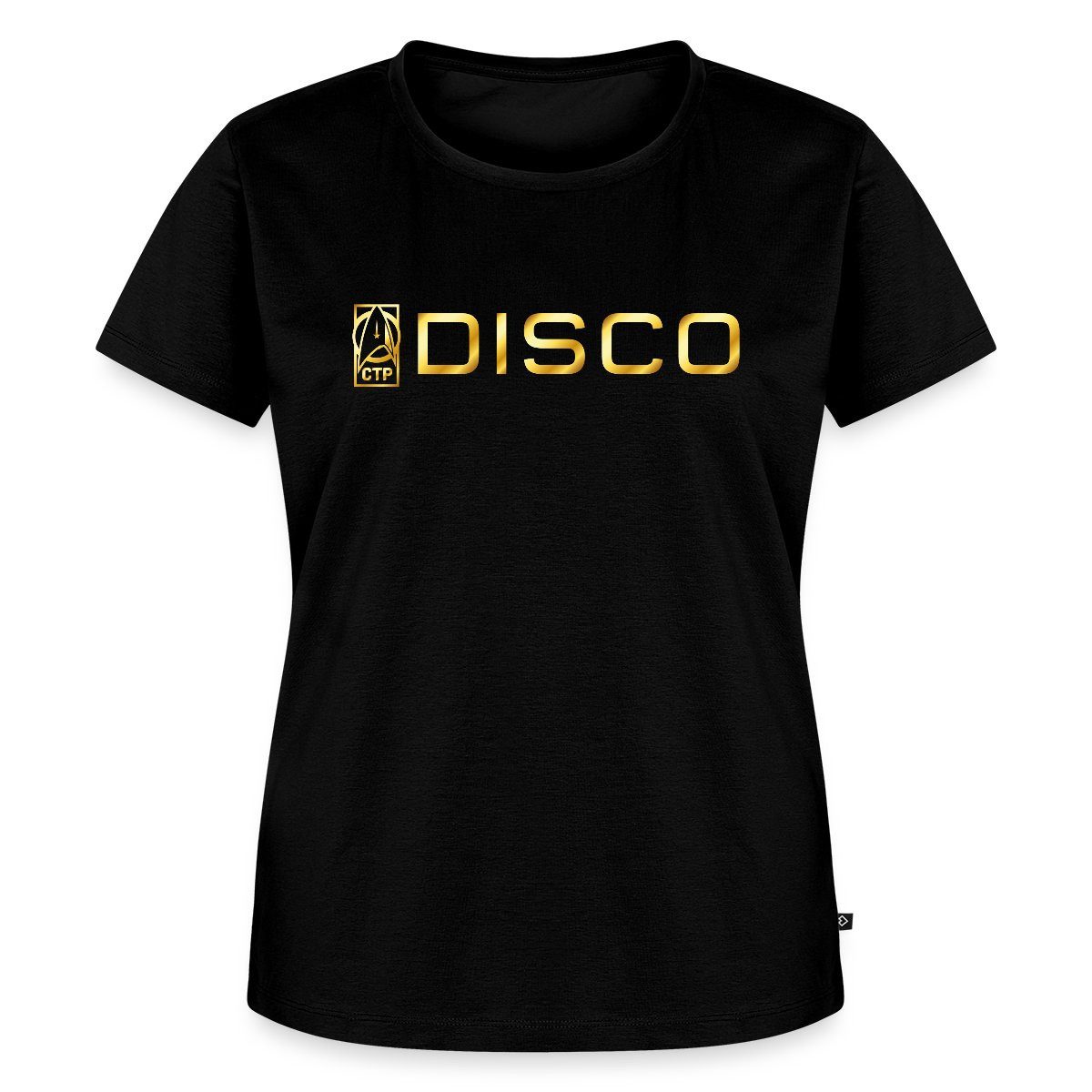 Spreadshirt T-Shirt Star Trek Discovery DISCO DSC Frauen Premium T-Shirt (1-tlg) Fällt klein aus. Wir empfehlen, eine Größe größer zu bestellen.