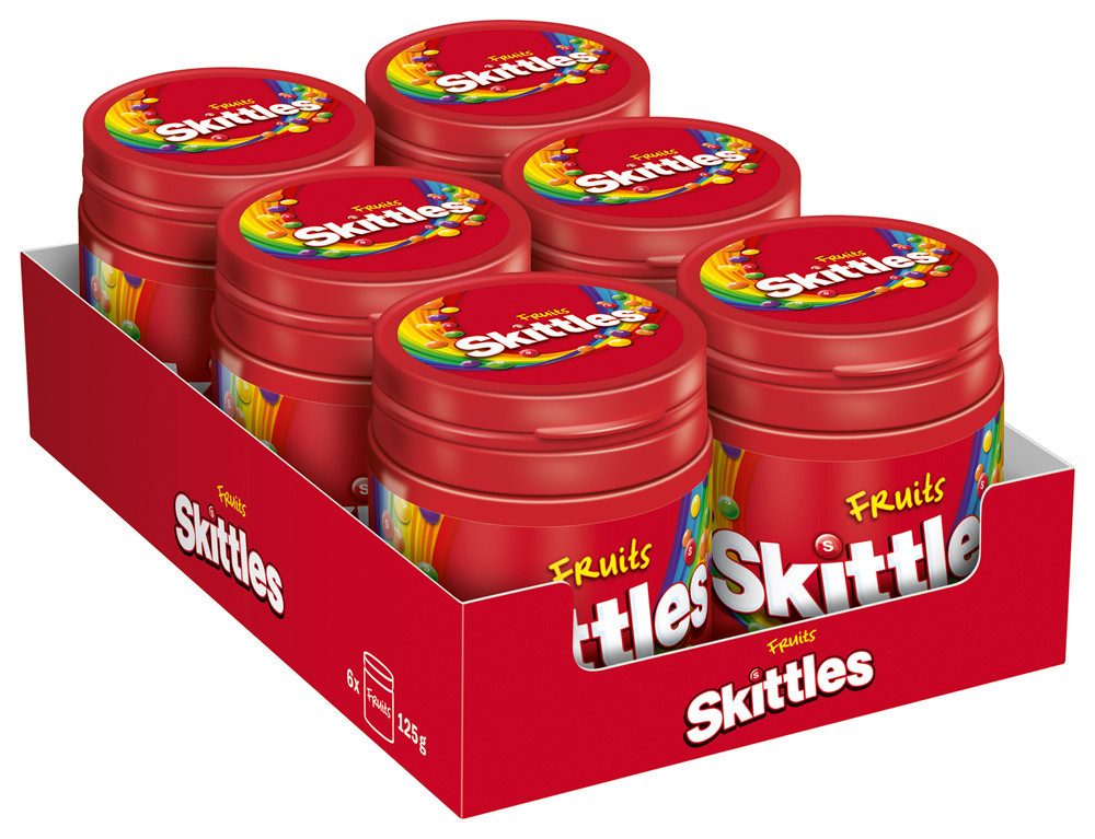 Mars Süßigkeit SKITTLES Fruits Dose 6x125g