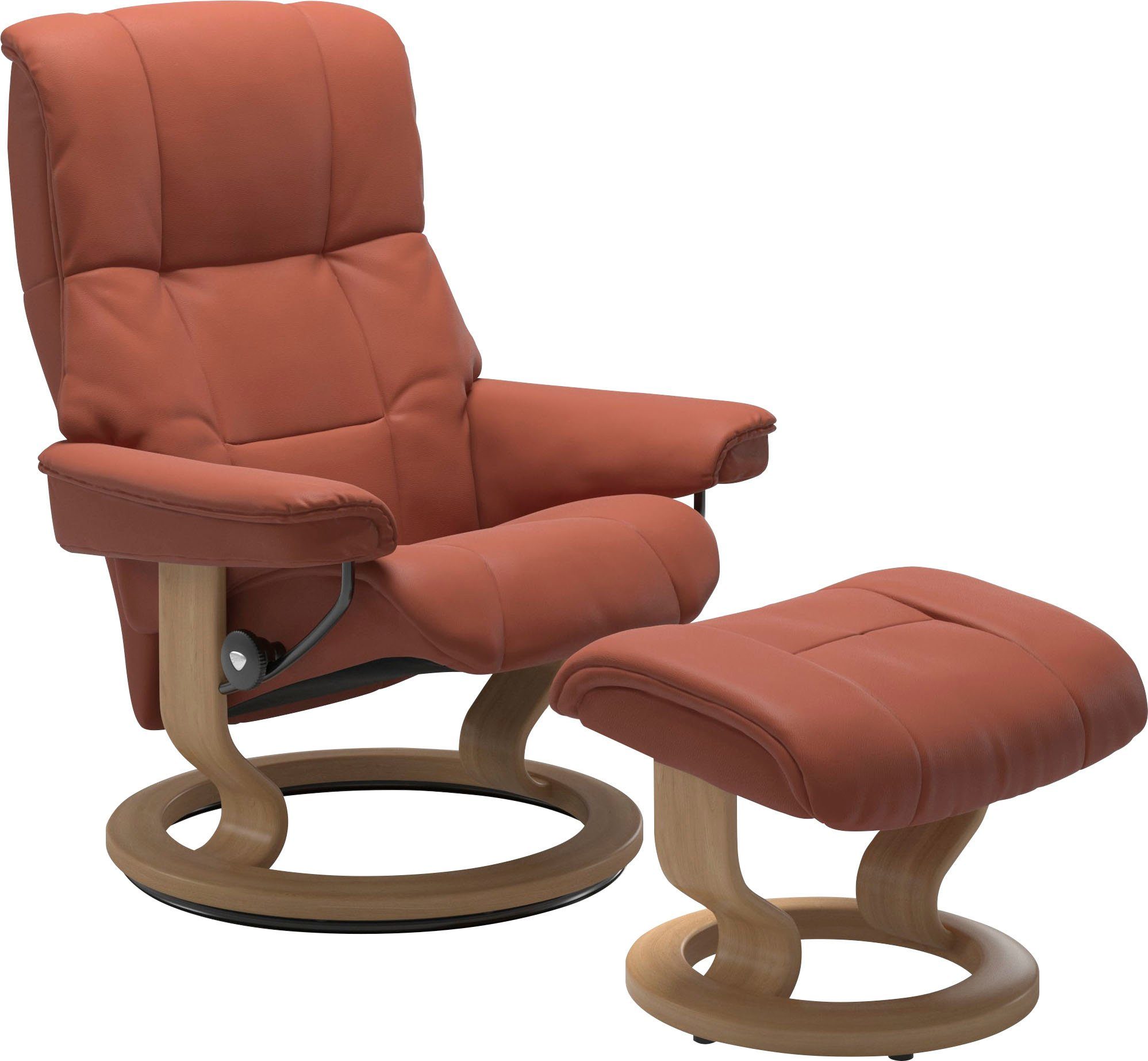 Stressless® Relaxsessel Mayfair Hocker), & L, M (Set, Gestell Größe mit Base, mit Classic S, Hocker, Relaxsessel Eiche mit