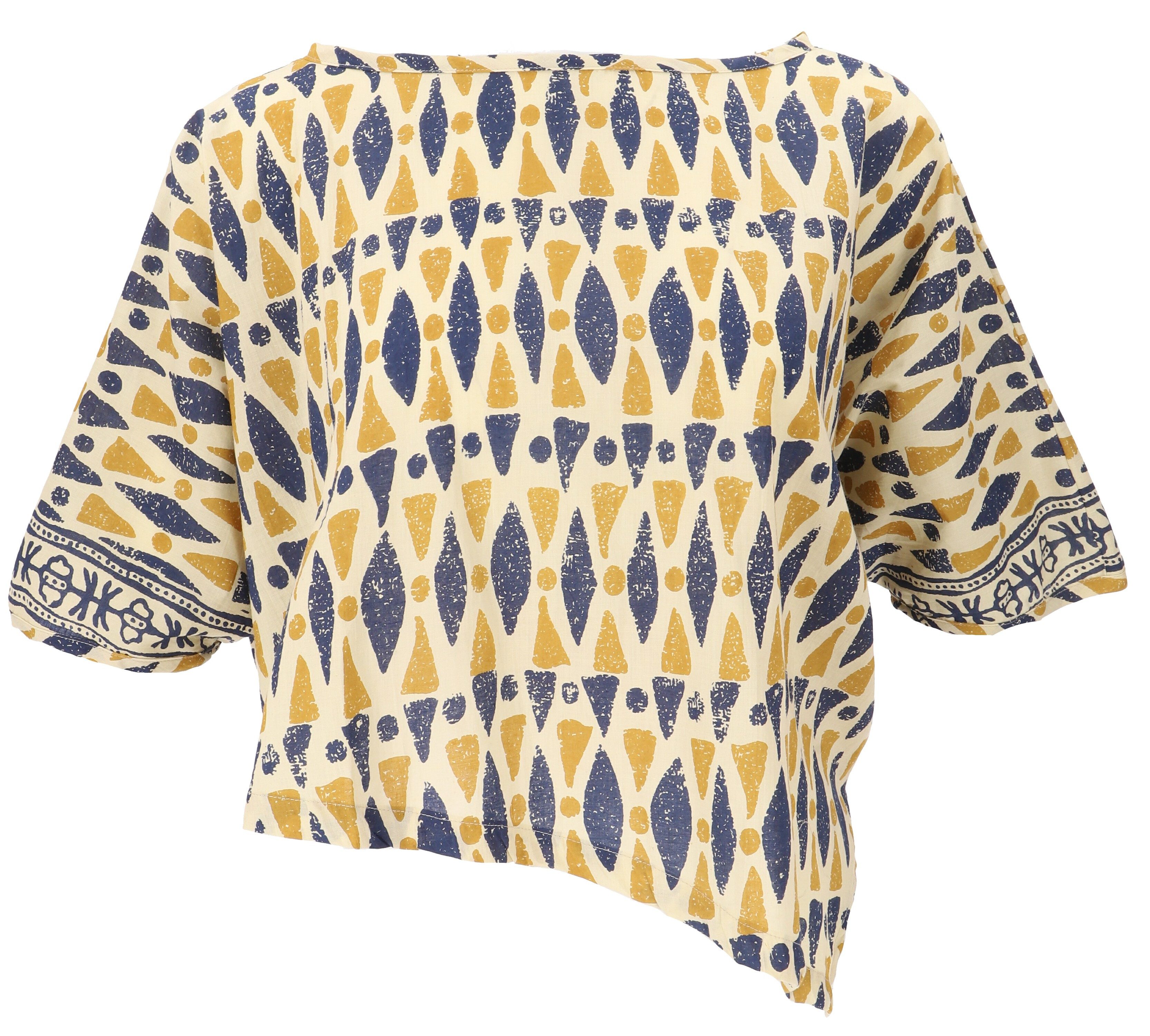 Guru-Shop Longbluse Boho Blusentop, asymmetrische Basic.. günstig online kaufen