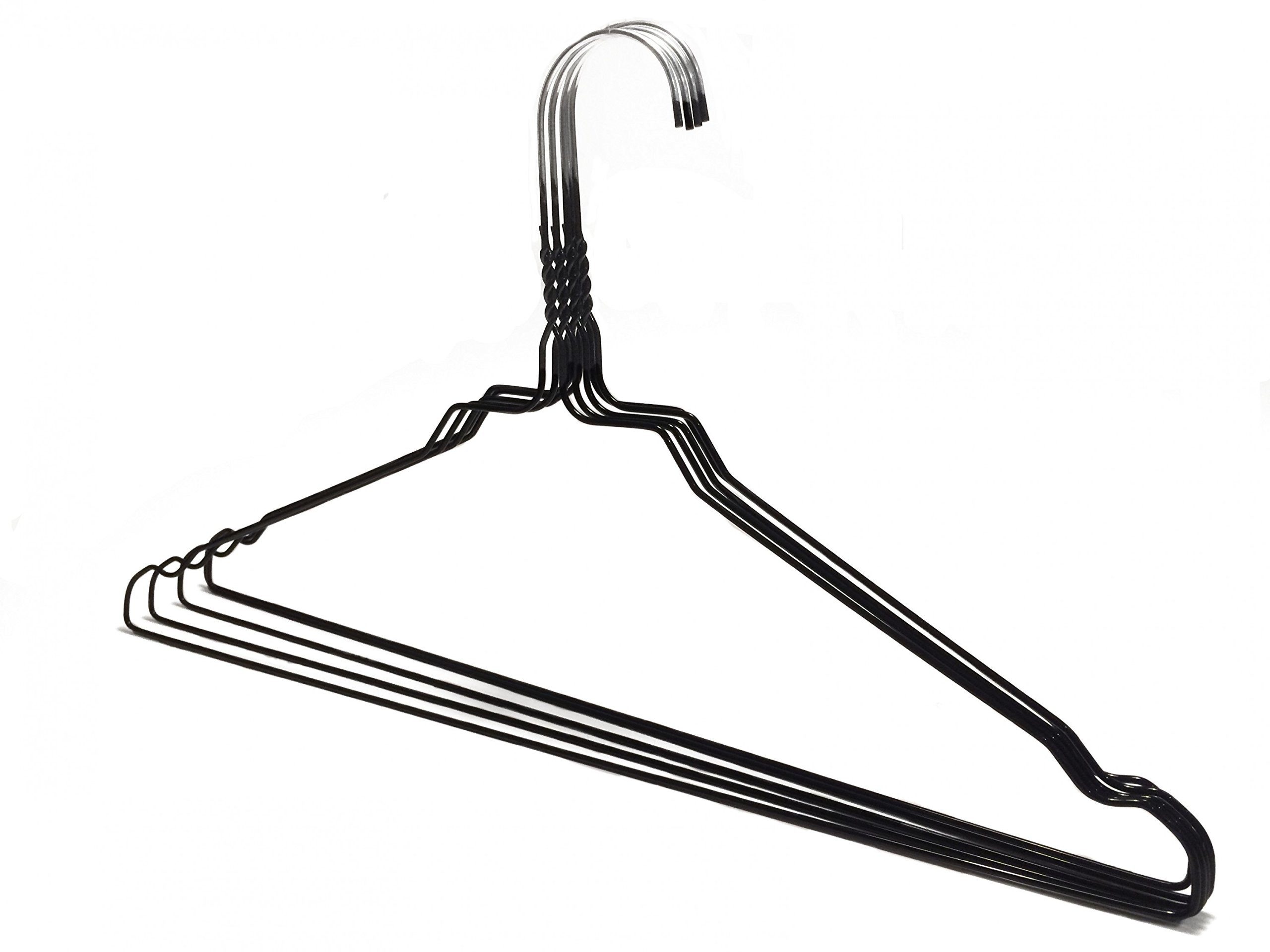 RSR Hangers Kleiderbügel Drahtbügel Schwarz Metallkleiderbügel Platzsparend günstig online kaufen