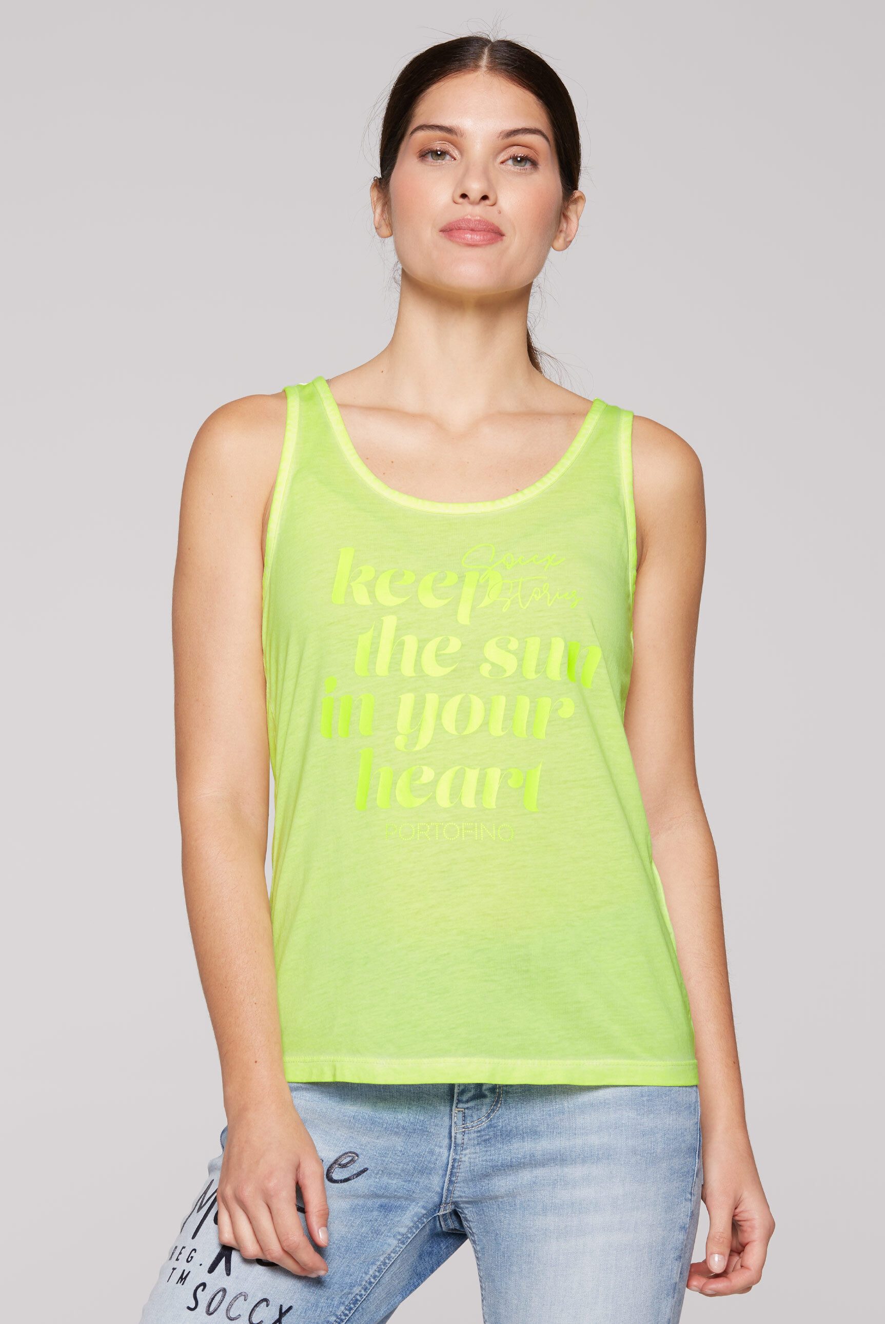 SOCCX Tanktop aus Baumwolle