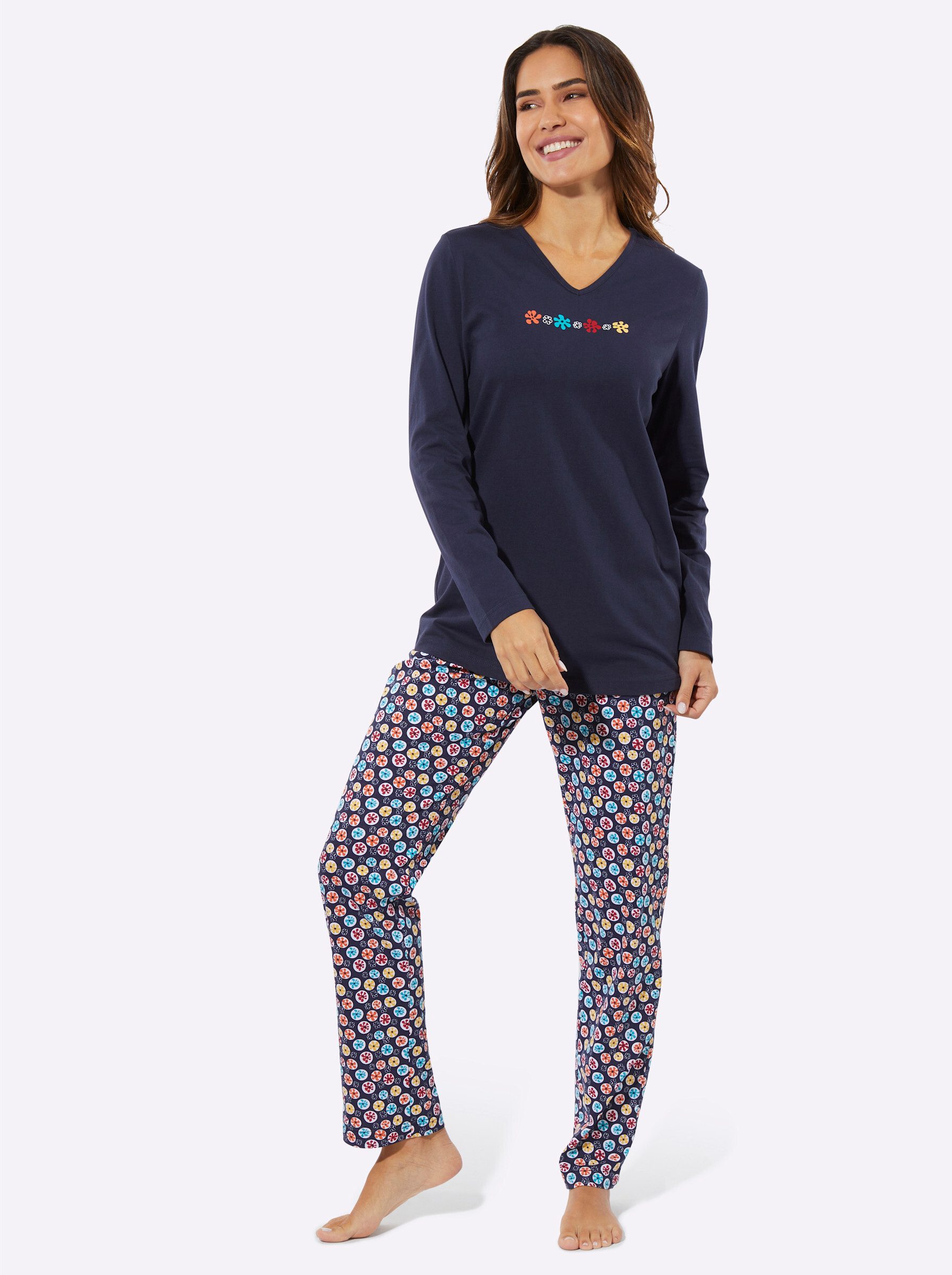 Sieh an! Schlafanzug Schlafanzug Langarm