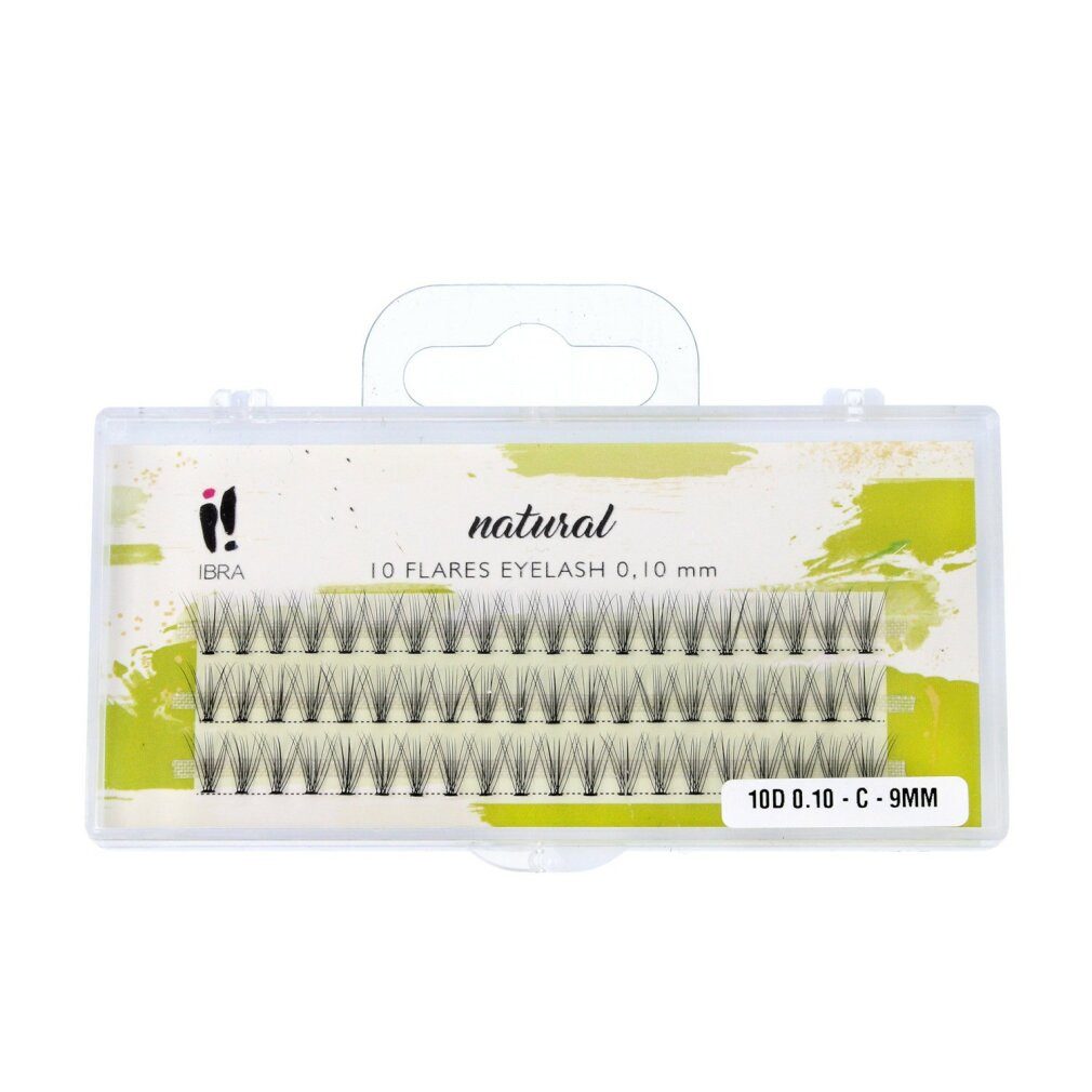 Ibra Einzelwimpern NATURALS Wimpernkranz 0,10-C-9 mm 1p.