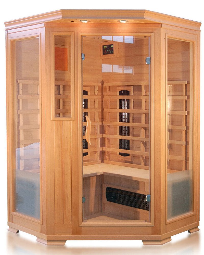 Thumbnail - DEKO VERTRIEB BAYERN Infrarotkabine Luxus LED Infrarotsauna-Infrarotkabine 120x120x190 Wärmekabine Sauna 3
