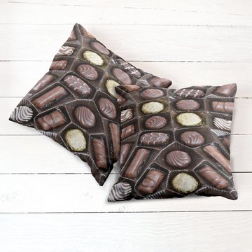 Kissenbezüge Modern Accent Doppelseitiger Digitaldruck, Abakuhaus (2 Stück), Schokolade Yum Schokoladen-Kasten Bild