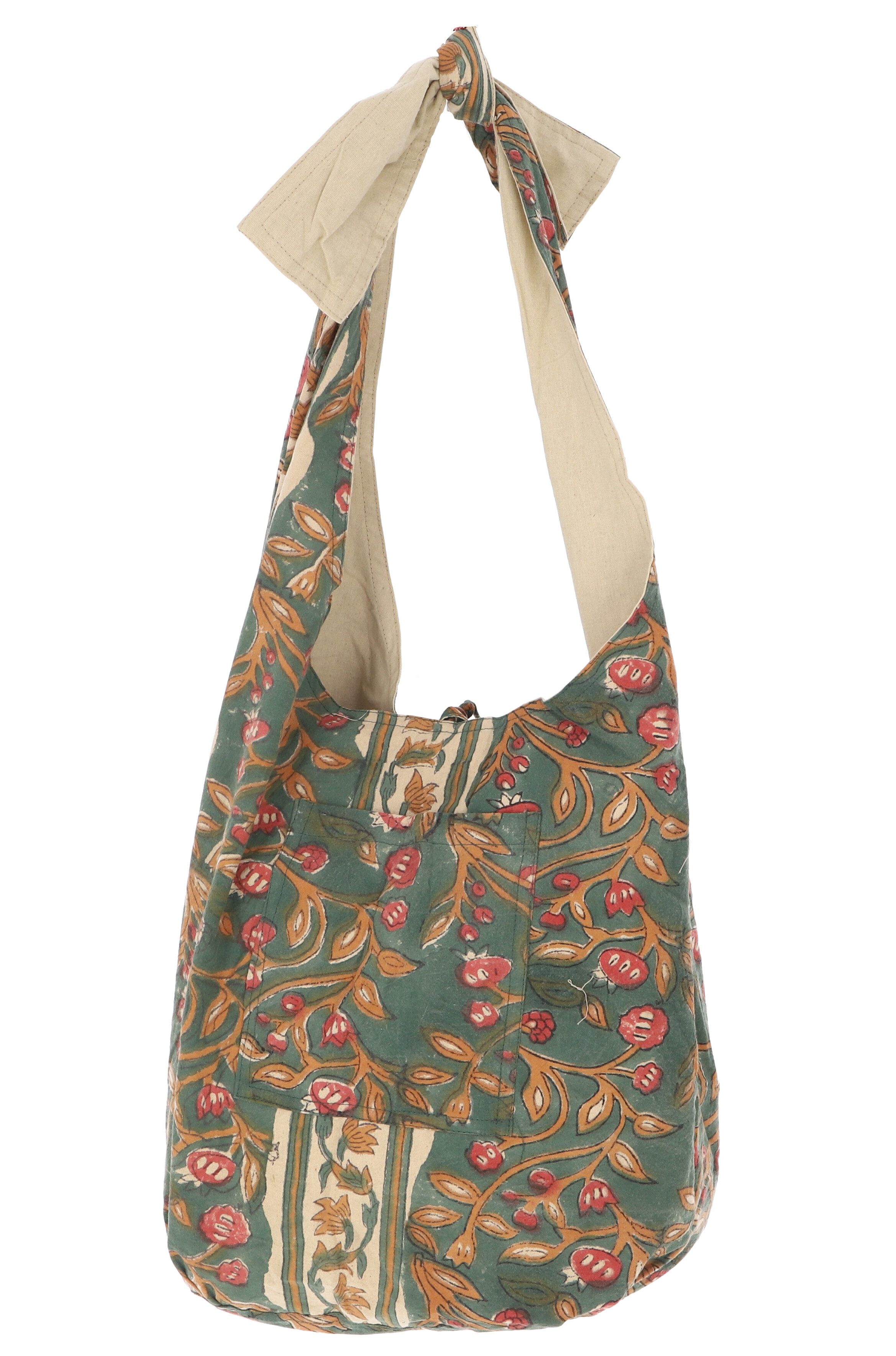 Schultertasche Boho Umhängetasche, Blockdruck Schultertasche,..