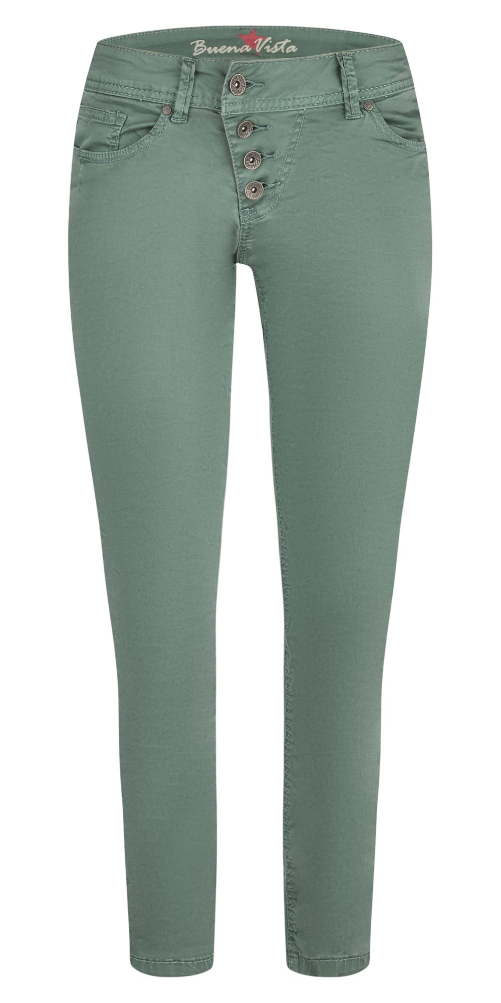 Buena Vista Stretch-Jeans BUENA VISTA MALIBU CROPPED blattgrün 2507 B5826 4003.7013 - Stretch