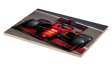 Posterlounge Holzbild Motorsport Images, Charles Leclerc, Ferrari I, Fotografie