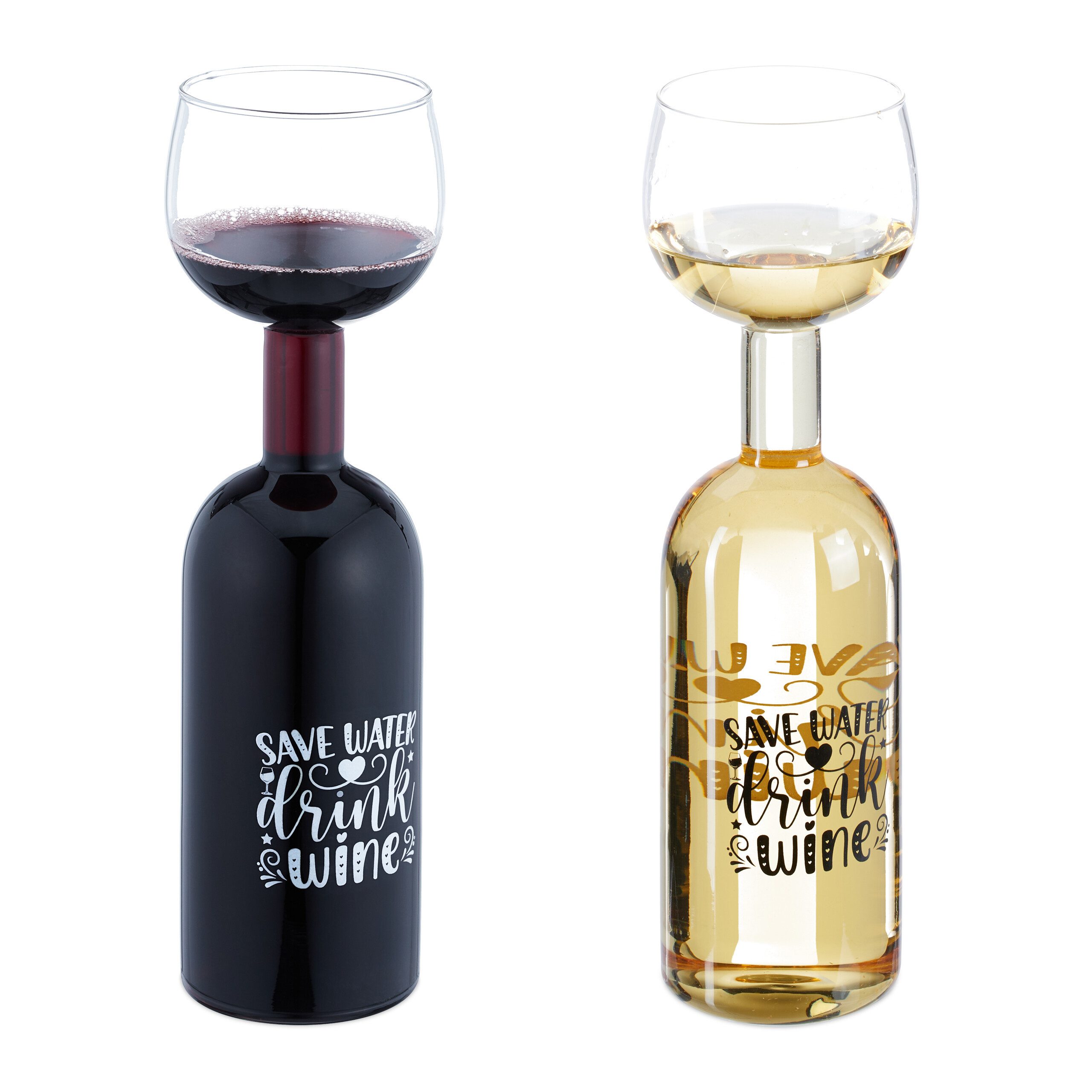Weinglas Weinflasche mit Glas 750 ml