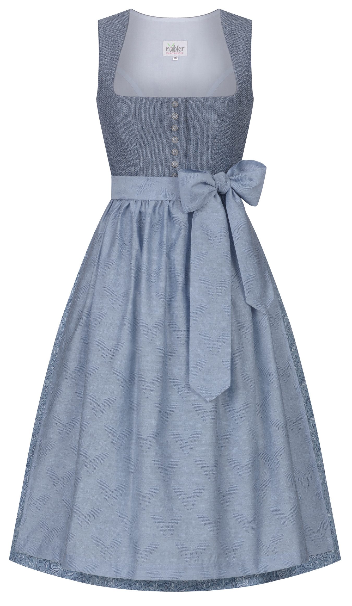 Dirndl Dirndl Romina Lang in Rauchblau von Nübler