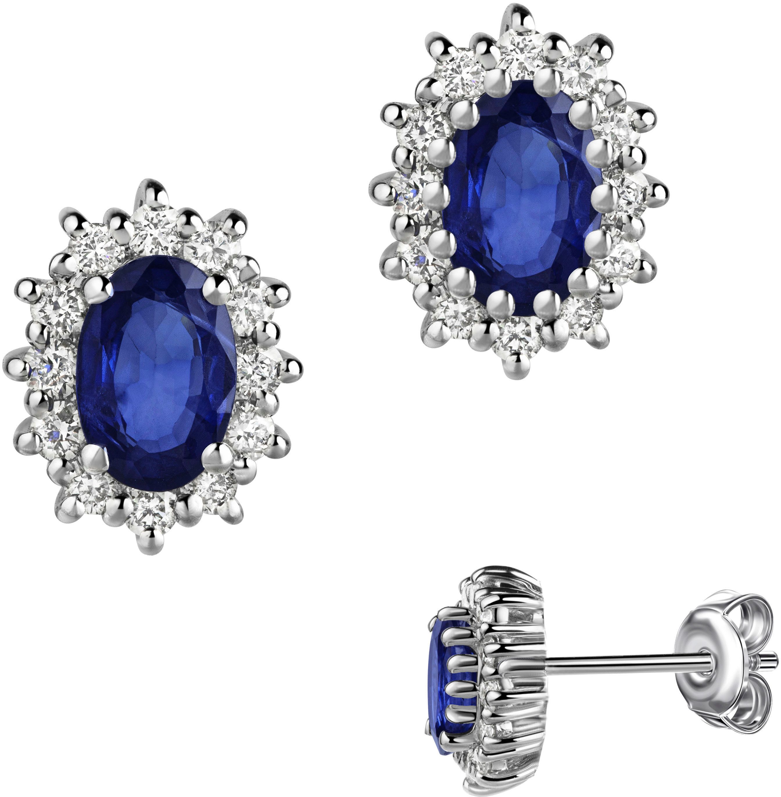 Paar Ohrstecker Schmuck Geschenk Silber 925 Ohrschmuck Ohrringe Diana