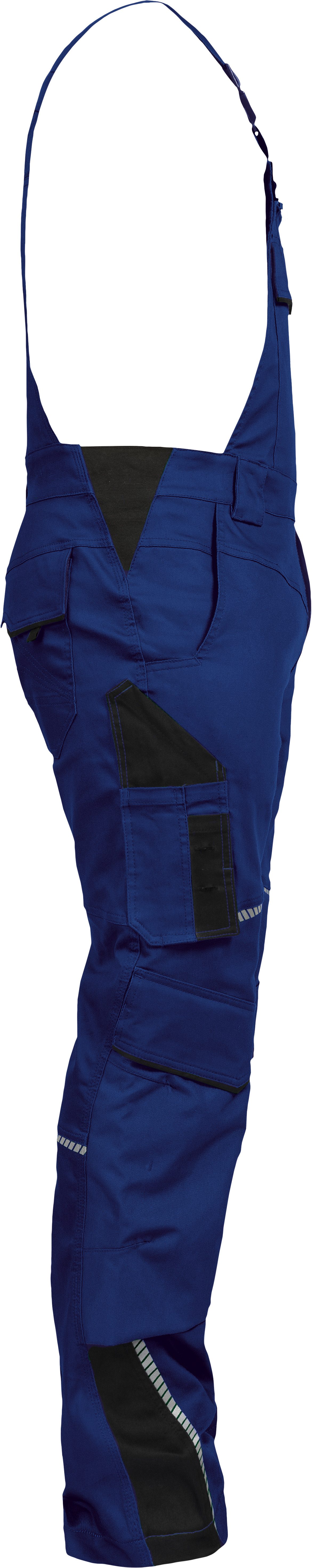 Leibwächter Arbeitslatzhose Herren Flex-Line Latzhose (Arbeitshose mit Keil im Schritt) mit Reflektoren – Bild 4 von 5