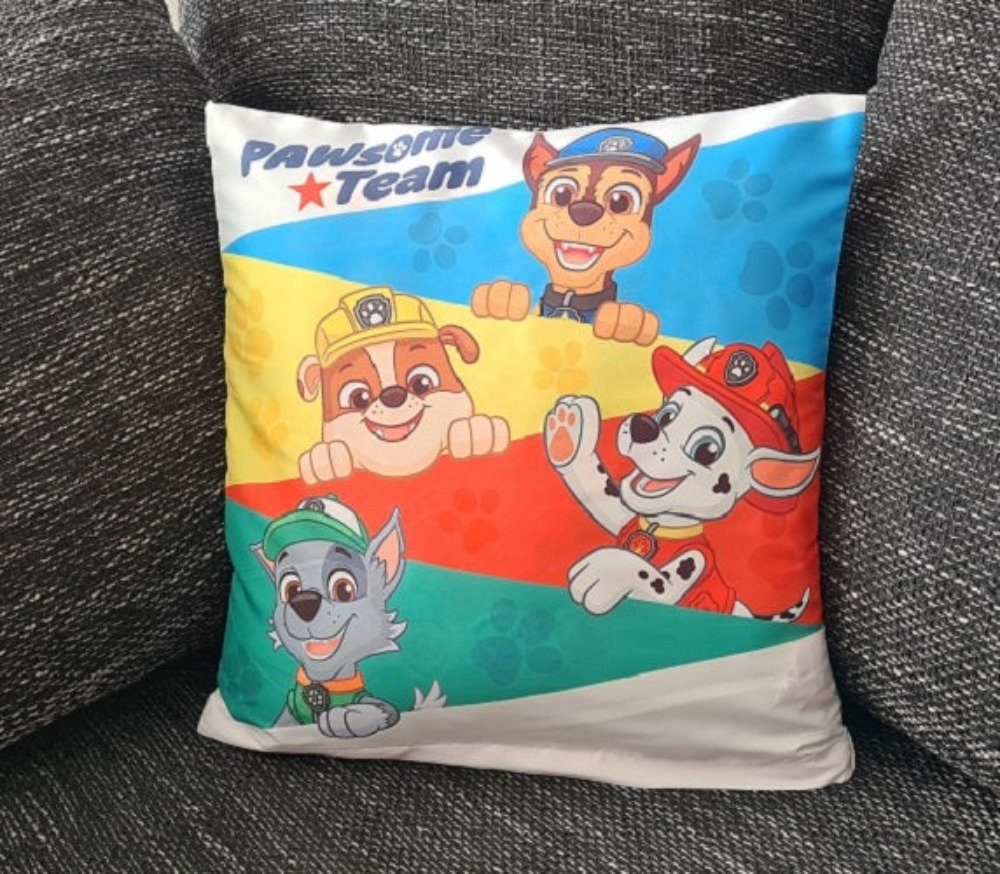Tinisu Dekokissen Paw Patrol Подушкиbezug für Kinder - Helfer auf vier Pfoten 40cm x 40cm