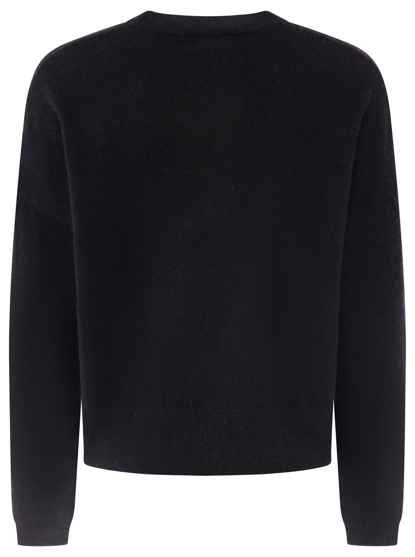 Zwillingsherz Kaschmirpullover Kastiger Rundhalspullover