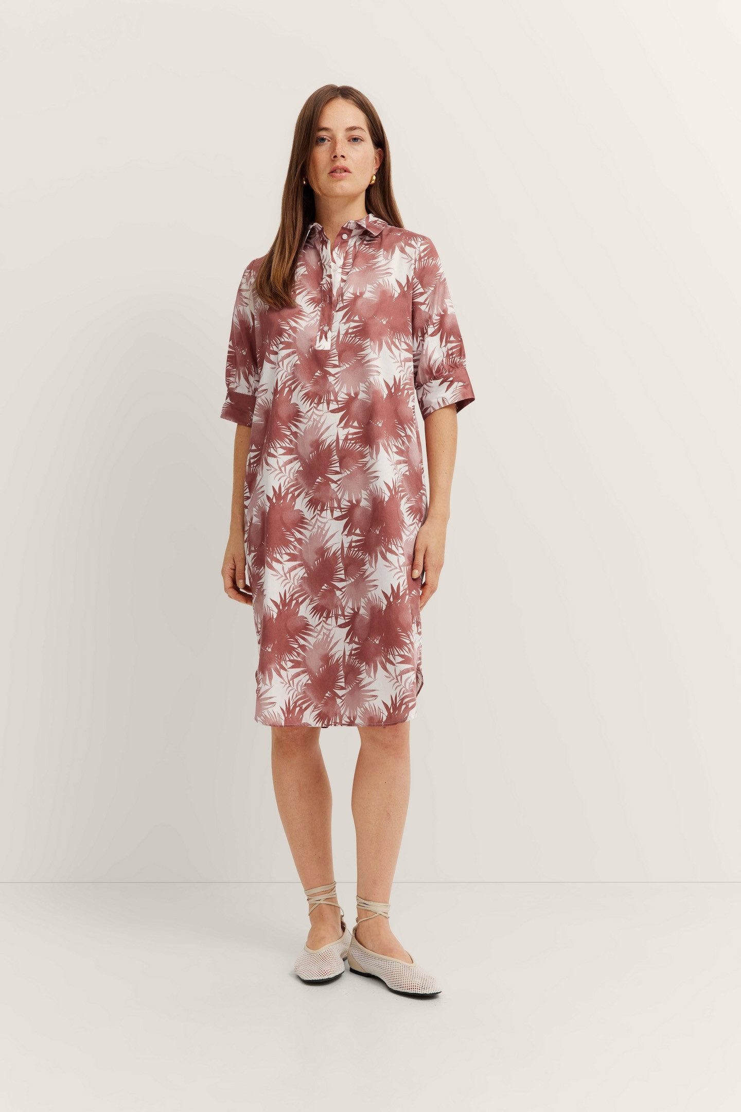 bugatti Hemdblusenkleid mit halber Knopfleiste