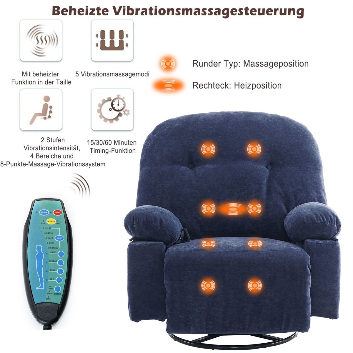autolock Relaxsessel TV-Sessel,Relaxsessel,Massagesessel mit Liegefunktion, günstig online kaufen