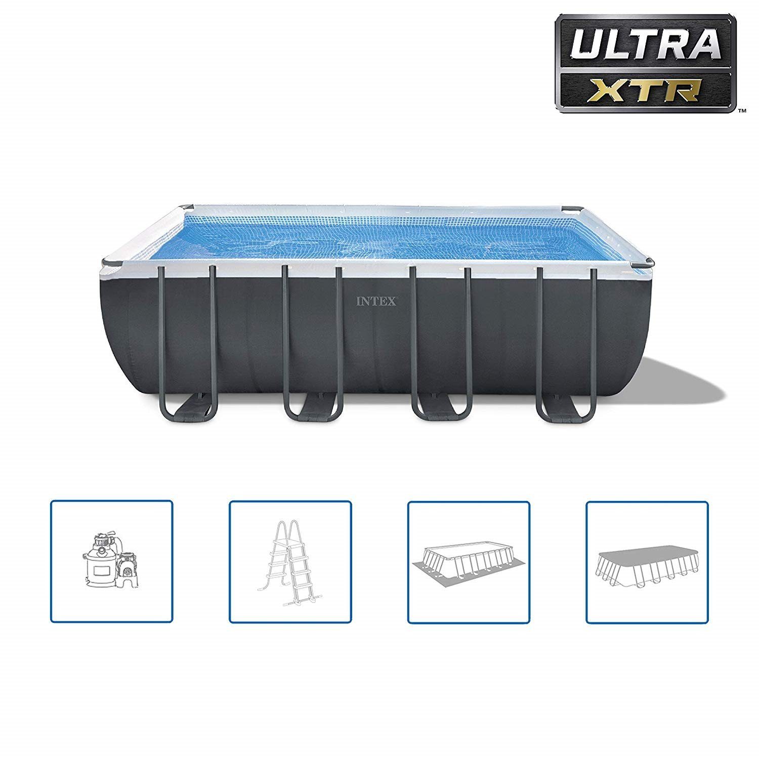 Intex Framepool 26356GN Frame Pool Set Ultra Quadra XTR 549 x 274 x 132cm