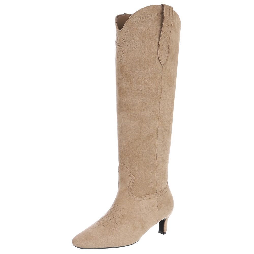 Ital-Design Elegante Stiefel aus hochwertigem Material mit Absatz Westernst günstig online kaufen