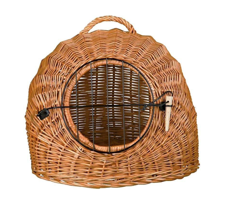 Tiertransportbox Transportbox Katze Korbhöhle Gitter ø 50cm Weidenkorb Kuschelhöhle