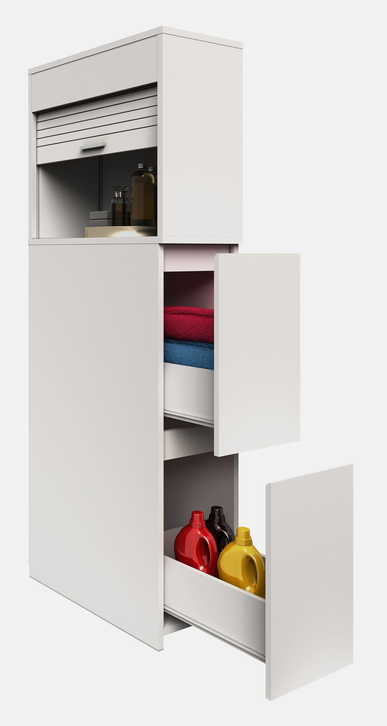 VCM Midischrank Holz Badmöbel Nischenschrank Schublade günstig online kaufen