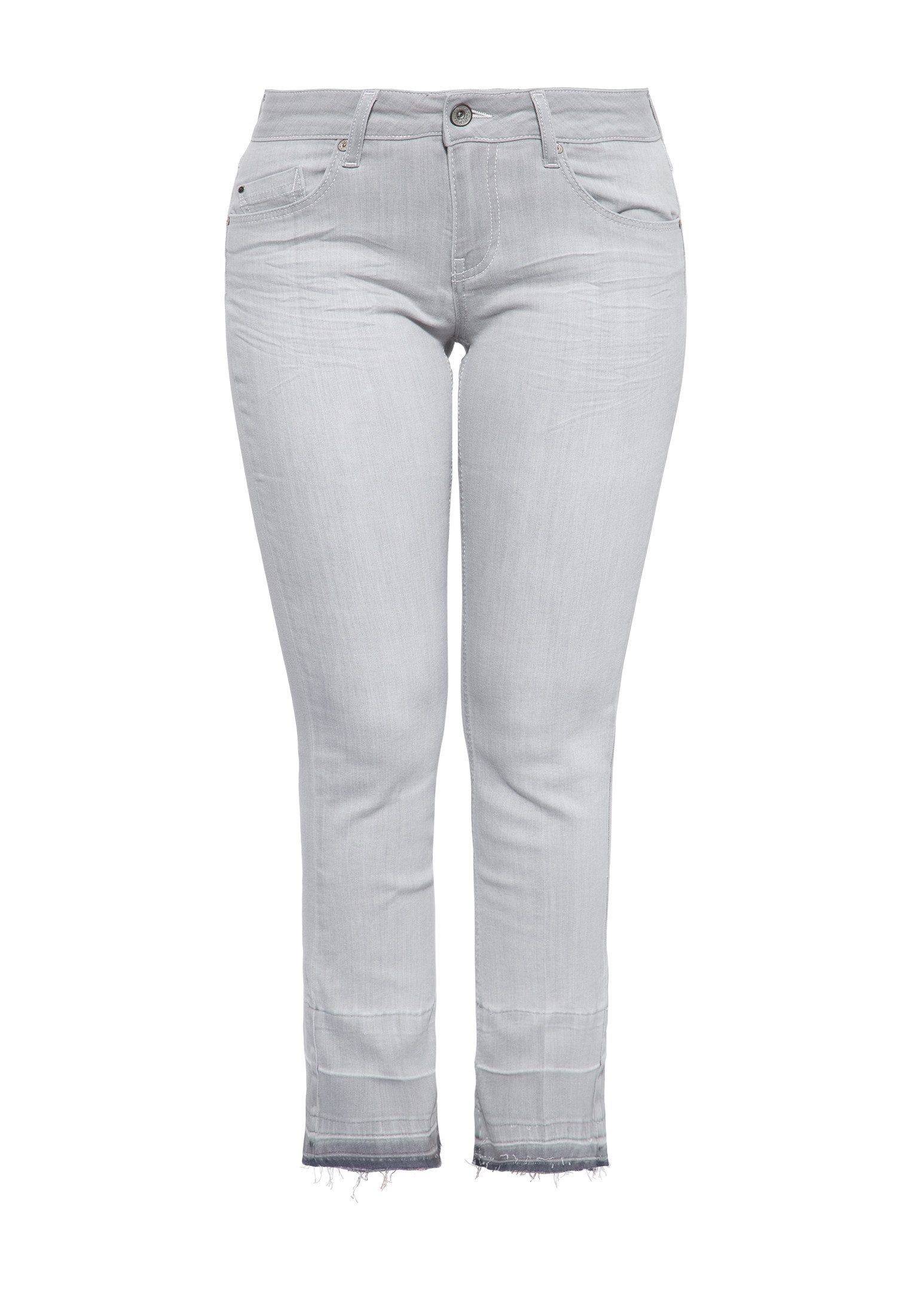 ATT Jeans Slim-fit-Jeans Brenda (1-tlg) mit offenen Saumkanten und Waschung