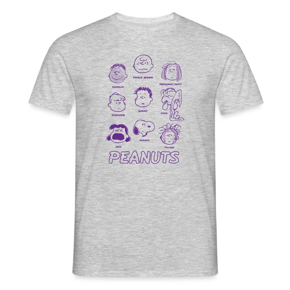 Spreadshirt T-Shirt Peanuts Charaktere Charlie Brown Und Seine Freunde Männer T-Shirt (1-tlg)
