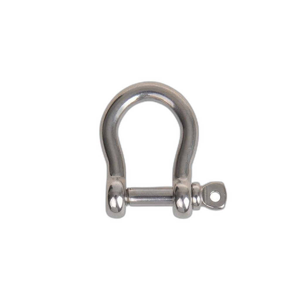 Seilflechter Blindniete Geschweifte Schäkel 6mm, A4 RVS AISI 316, 1.500 daN